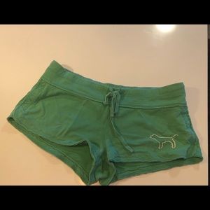 PINK green cotton shorts